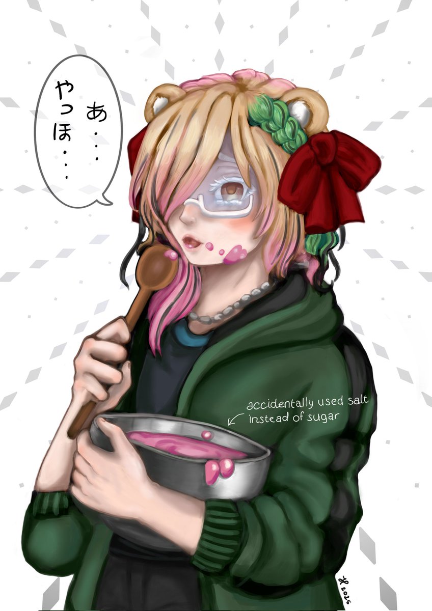 cheerfulhitsuji's tweet photo. I did something something totally different while rendering this #maybeOC challenge, so if it doesn't look like my style, that's why. But I think I was pretty clever with the curveball the randomizer threw me on medium 😤
(Picrew picture used: https://t.co/edUbO8YM7t) https://t.co/XZrUNmvpGC