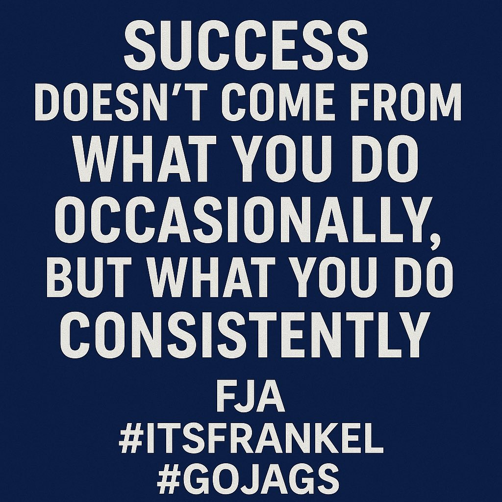It’s not rocket science…..#itsfrankel #gojags