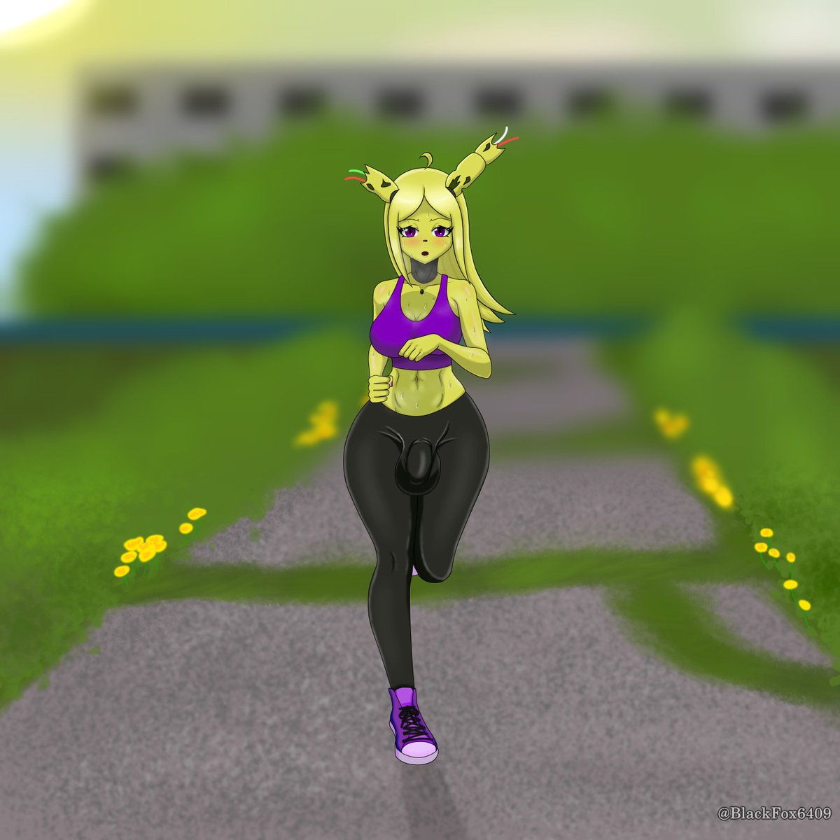 Springbonnie running (FNIA)