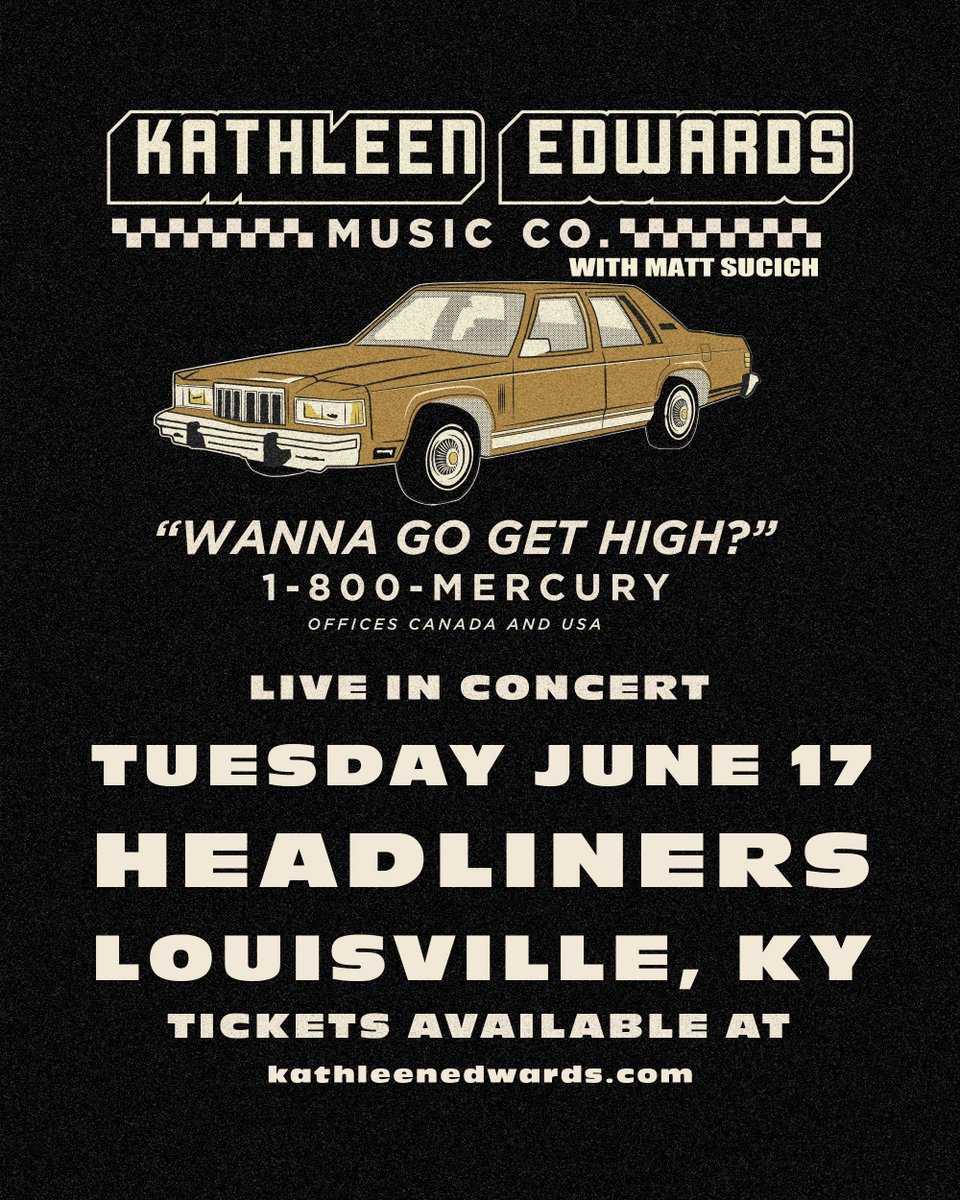 Headliners502's tweet image. TOMORROW! @kittythefool is returning to Headliners Music Hall with special guest Matt Sucich on June 17! With a career spanning decades and a sound that blends alt-country, folk, and rock, Kathleen Edwards is a true songwriting powerhouse. Get tix here: bit.ly/KathleenEdward…