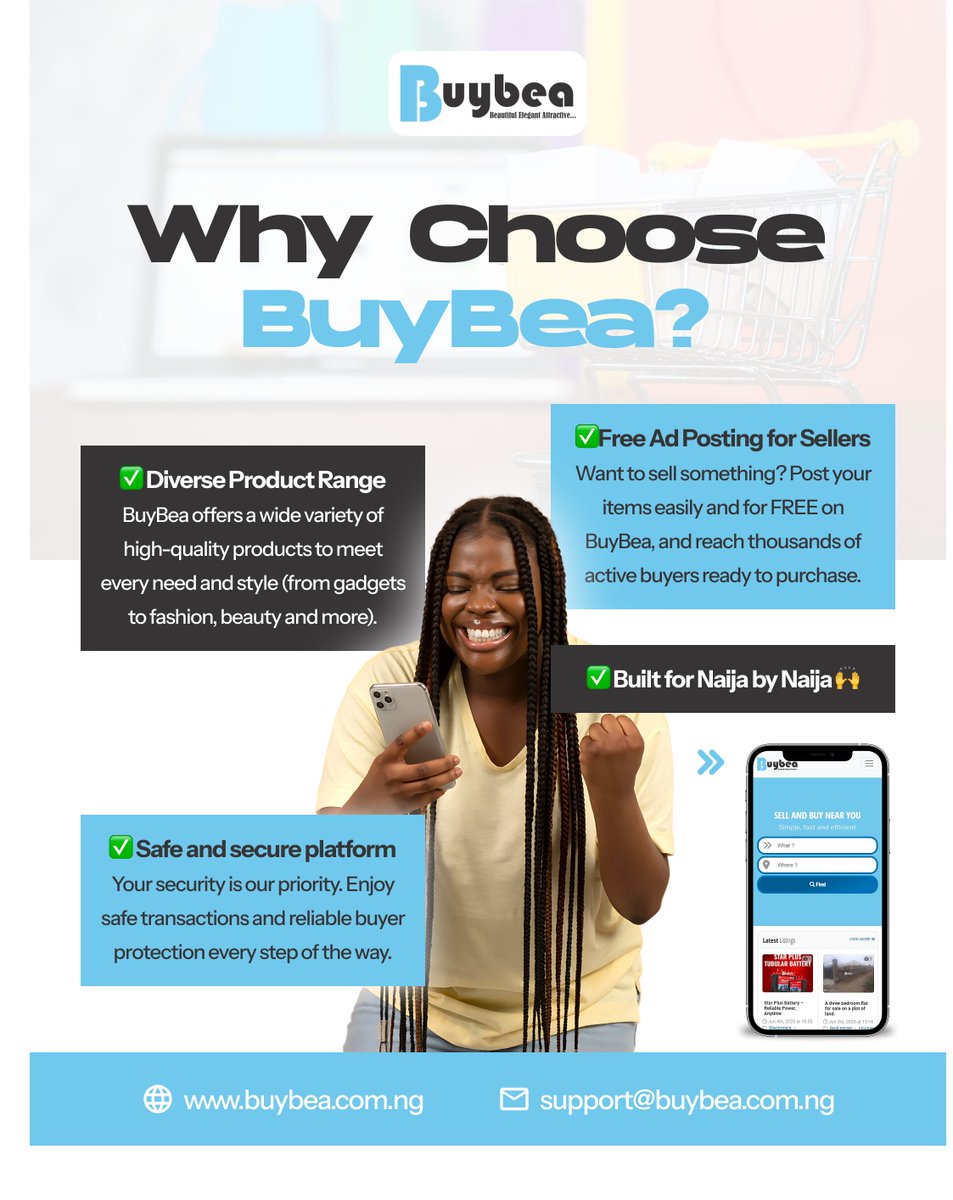 buybea_ng's tweet photo. You can experience how amazing Buybea is 🩵  

Click the link in our bio to get started!  

#MondayMotivation #Benue #DeefuserCommunityWin #HappyNewWeek
#LuftTvxKobokomaster #Saul #ITISDONE
#MondayVibes #Over200 #Rivers https://t.co/n0QTdGItmH