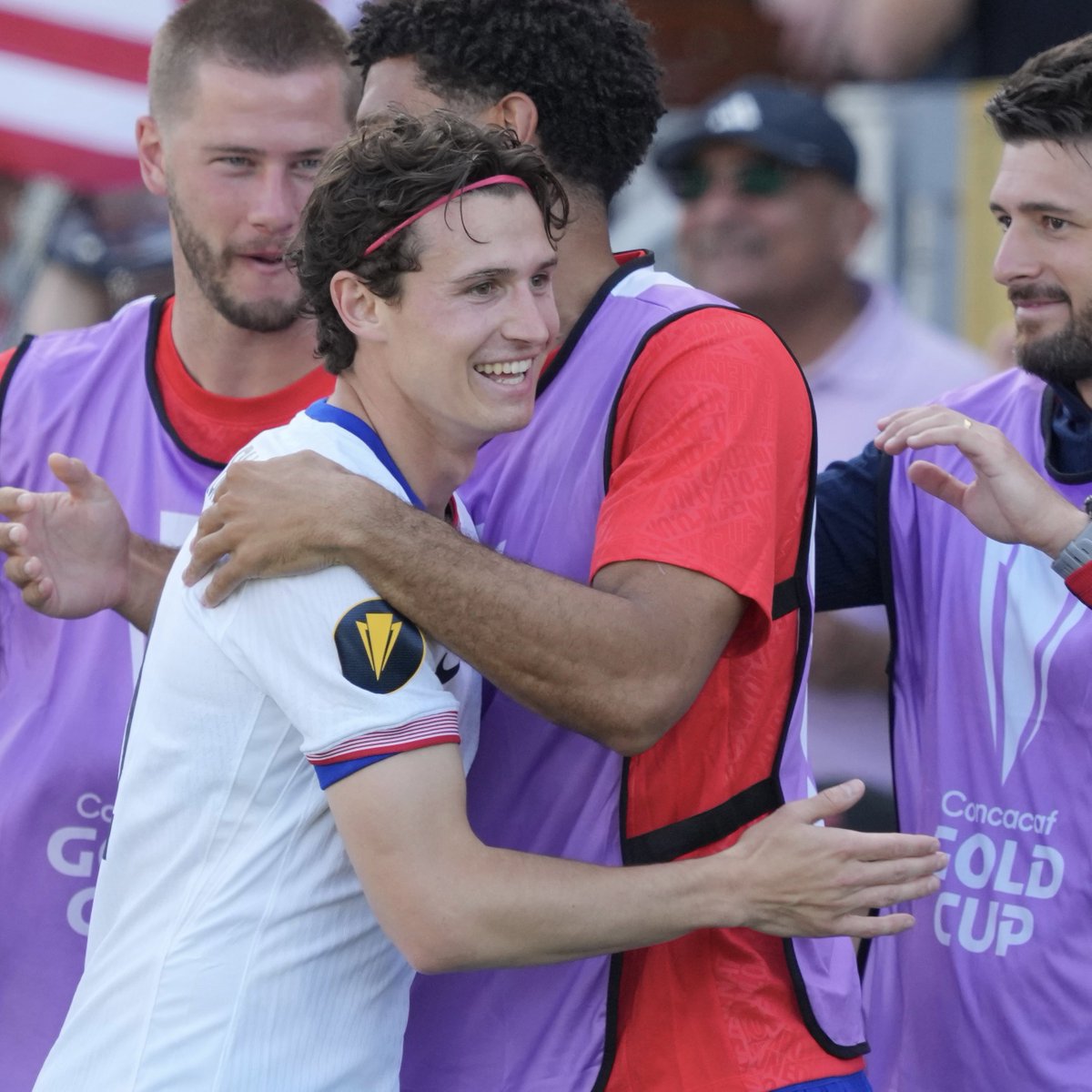 Leeds United (@lufc) on Twitter photo 🇺🇸 Brenden Aaronson scored as <a href="/USMNT/">U.S. Soccer Men's National Team</a> kicked off their Gold Cup campaign with a 5-0 win over Trinidad and Tobago 🇺🇸 Brenden Aaronson scored as <a href="/USMNT/">U.S. Soccer Men's National Team</a> kicked off their Gold Cup campaign with a 5-0 win over Trinidad and Tobago