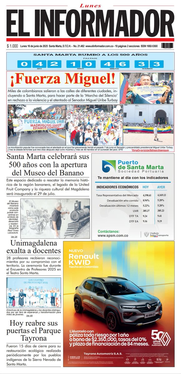 El Informador Santa Marta tweet media
