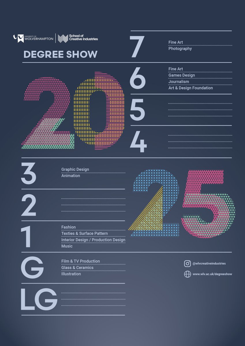 FoAPrintWSA's tweet photo. Last week of Degree Show 2025
Open to the Public
Free Entry
9 - 20 June
10am - 4pm Monday to Friday
The George Wallis Building
Molineux Street, WV1 1DT https://t.co/tl39qtqBJr