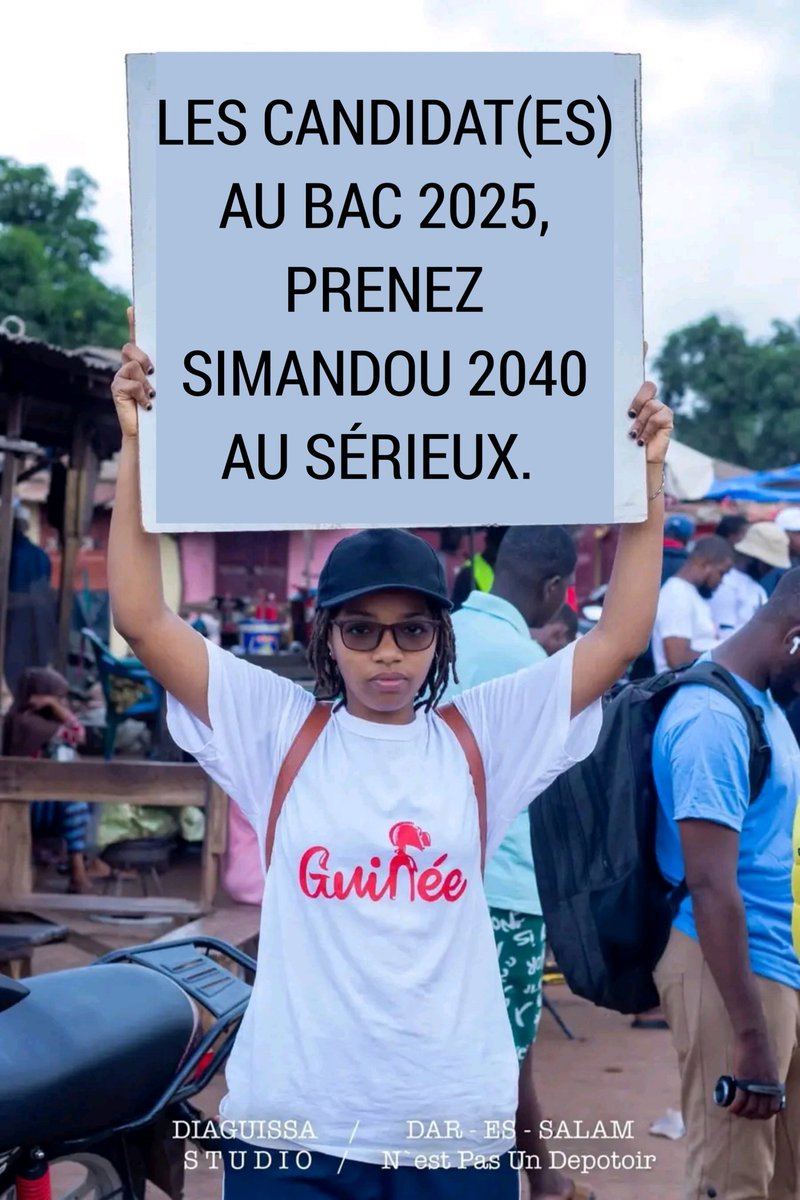 Les candidat(es) au Bac 2025, prenez SIMANDOU 2040 au sérieux. 🙏