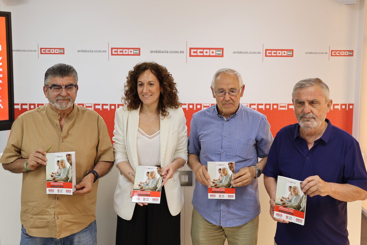 CCOO de Andalucía (@ccooandalucia) on Twitter photo 🧓PENSIONISTAS | Presentamos en Sevilla el Observatorio Social de las Personas Mayores 2024 de la <a href="/fundacion1mayo/">Fundacion 1º de Mayo</a> y <a href="/pensCCOO/">Pensionistas CCOO</a>
El documento analiza las condiciones de vida y los recursos destinados a personas mayores, a partir de varios indicadores y fuentes de información 🧵 🧓PENSIONISTAS | Presentamos en Sevilla el Observatorio Social de las Personas Mayores 2024 de la <a href="/fundacion1mayo/">Fundacion 1º de Mayo</a> y <a href="/pensCCOO/">Pensionistas CCOO</a>
El documento analiza las condiciones de vida y los recursos destinados a personas mayores, a partir de varios indicadores y fuentes de información 🧵