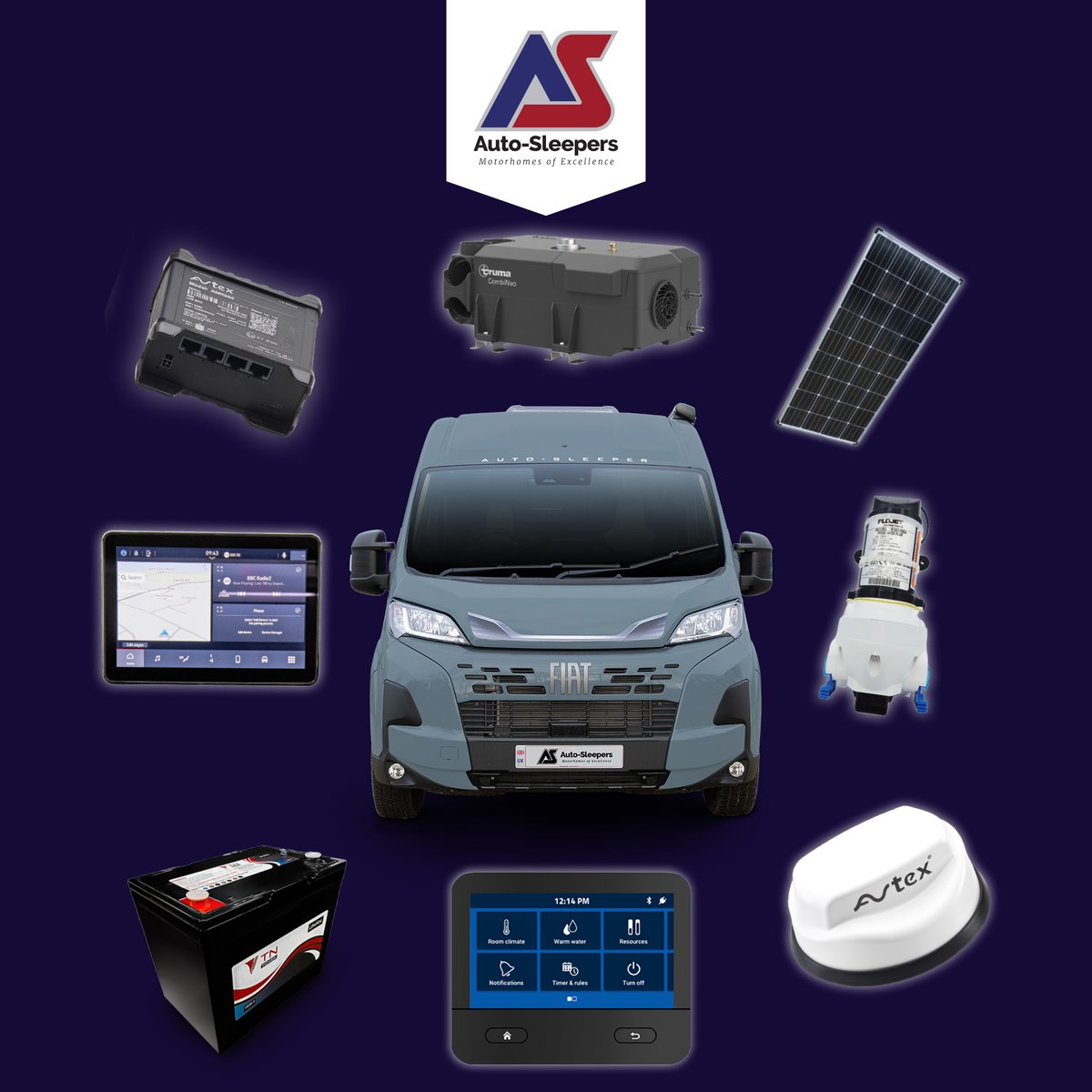 Meet the future of touring: the 2025 Auto-Sleeper Fiat Campervans!
Smarter tech, sleek looks &amp; stylish exteriors:
🔒 Enhanced security
📶 Superfast Wi-Fi
📺 Stream iPlayer, Netflix &amp; more
🗺️ 10” DAB+ Infotainer &amp; nav
🔥 Truma CombiNeo heating
Explore now👉 bit.ly/4e0F5HI