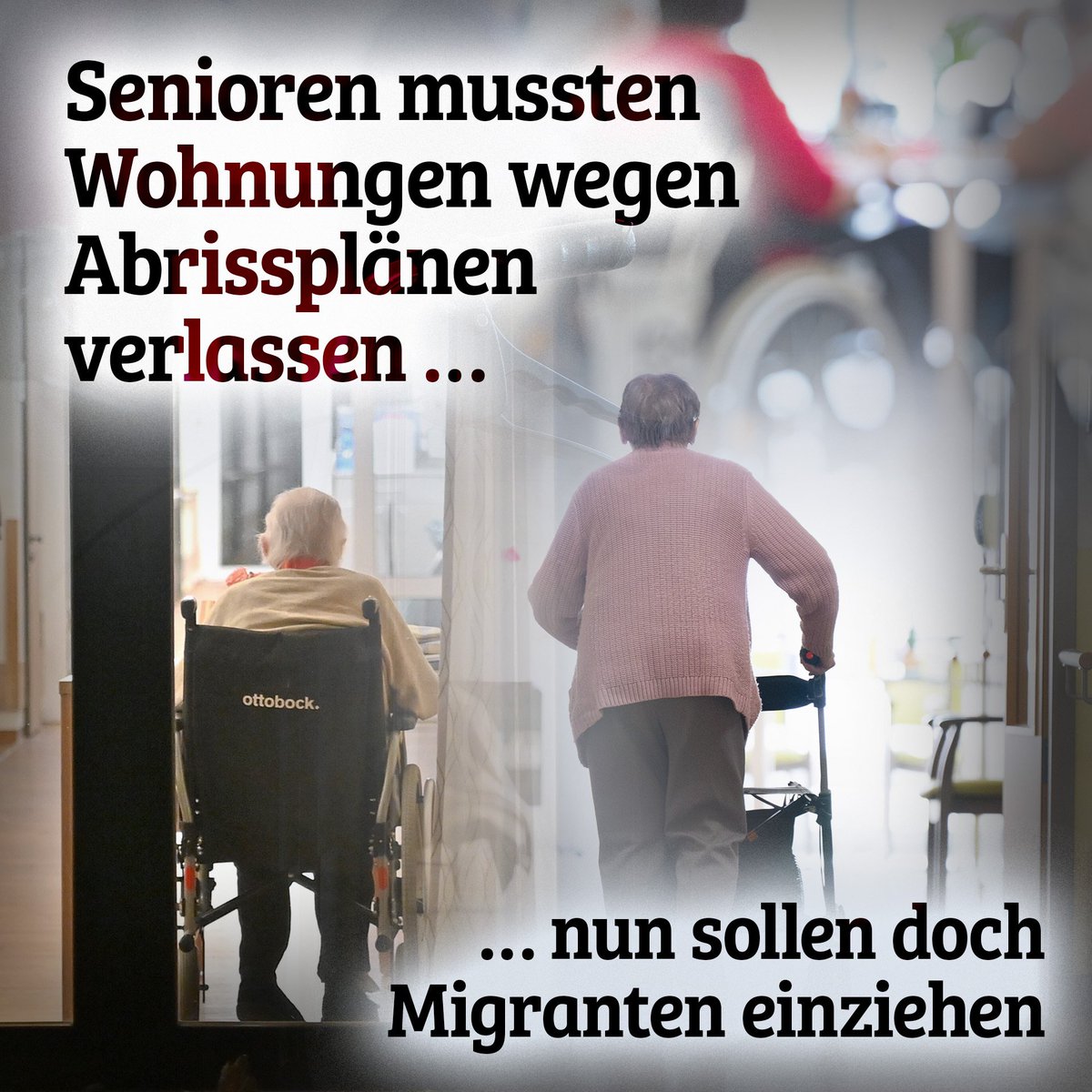 In Bargteheide in Schleswig-Holstein wird eine marode Seniorenwohnanlage entgegen früherer Pläne nicht abgerissen, sondern für die Unterbringung von Migranten hergerichtet. nius.de/gesellschaft/n…