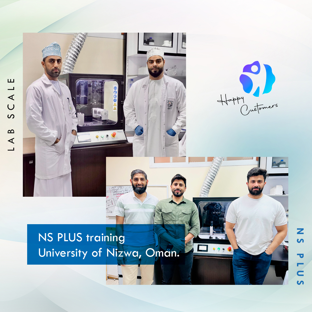 InovensoSocial's tweet photo. Inovenso in action — NS PLUS training continues at the University of Nizwa, Oman. Empowering research with advanced nanofiber technology. We would like to extend our thanks to Prof Ahmed Al Harrasi, Mr Aflah, Mr. Ahmed, Mr Rashid for their support.

🔬 #Inovenso #NSPLUS https://t.co/3SWUtYJp6J