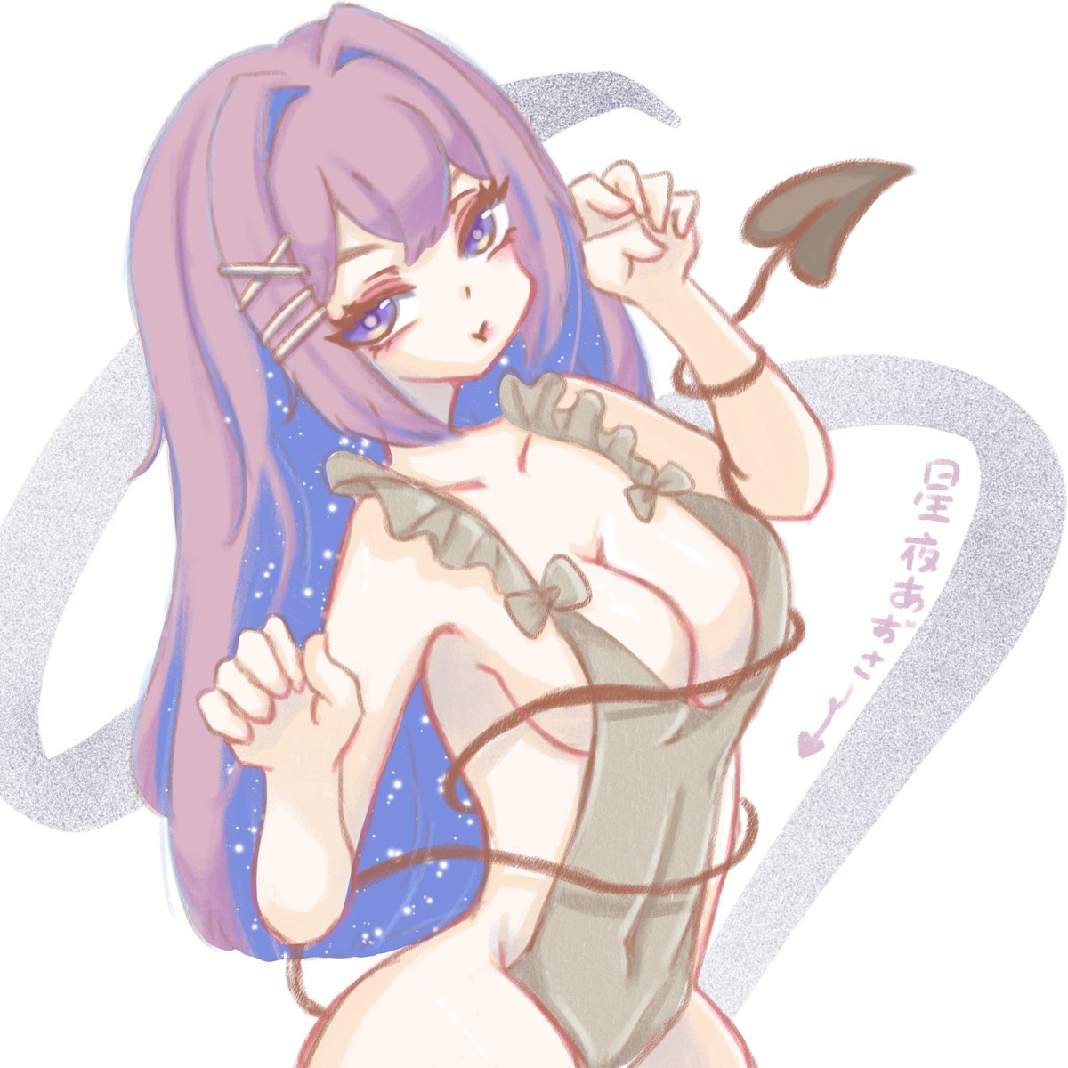 Hoshiya_Azusa's tweet photo. 感謝@tiwilin0324的FanArt o(≧▽≦)o
這次魅惑又成熟的風格實在是太棒啦!!
我真的有想過未來2.0的話會弄男女互相轉換的版本,而女的風格真的想去弄長髮版的!
看來嘟比很懂我的想法哦
而且畫畫的技術感覺又再一次突破了!也祝你的寶寶可以繼續健康成長哦~(未來會不會繼承你的畫畫功力呢?)
#AzusaFF https://t.co/CnAtHzux3l