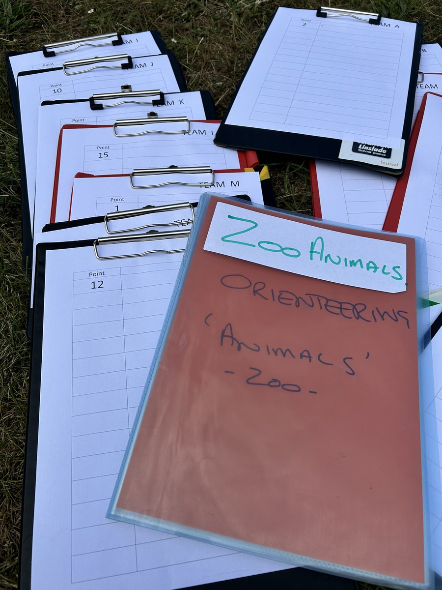 All set for some fun Orienteering with St Leonards Lower School