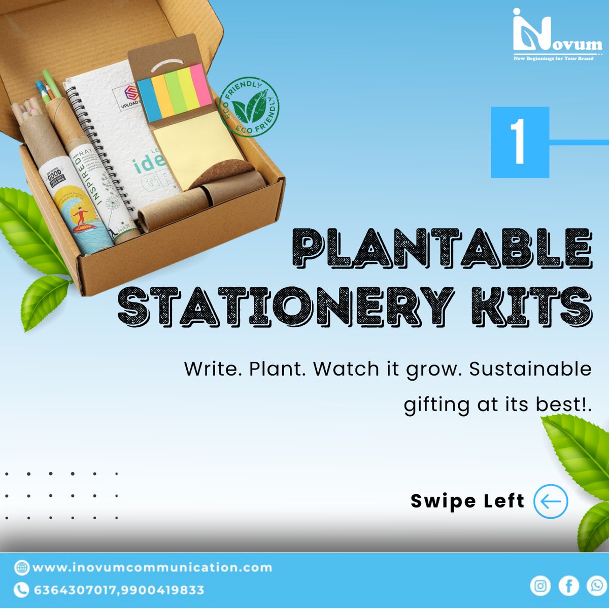 InovumC's tweet photo. Looking to gift with purpose? 🌱 
At Inovum, we curate eco-friendly, practical, and memorable gifts—because thoughtful gifting shouldn’t cost the planet. 
Let’s make every gift count. 
DM us to explore our sustainable gift collection. https://t.co/N4tSZW1np4