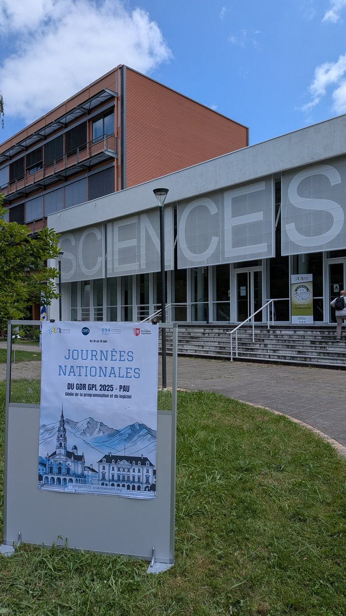 Les journées du <a href="/GdrGPL/">GdrGPL</a>, c'est parti pour 4 jours de sciences du logiciel. #gdrgpl2025