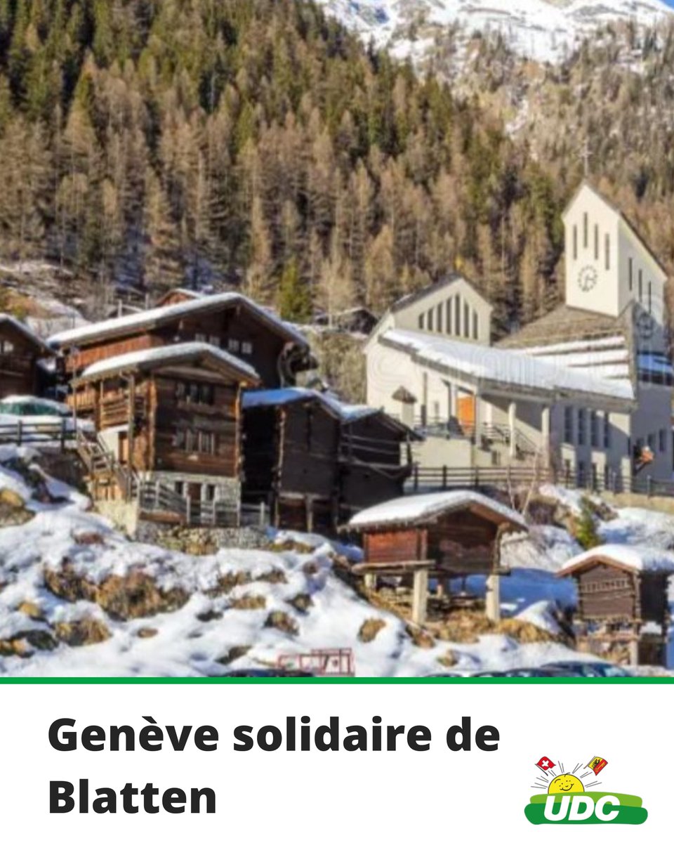 L’UDC Genève se félicite de l’adoption à l’unanimité du projet de soutien à Blatten, porté par Christo Ivanov.
Un geste fort de solidarité confédérale, concret et exemplaire. 🇨🇭

#UDCGe #Blatten #SolidaritéConfédérale

udc-ge.ch/uncategorized/…