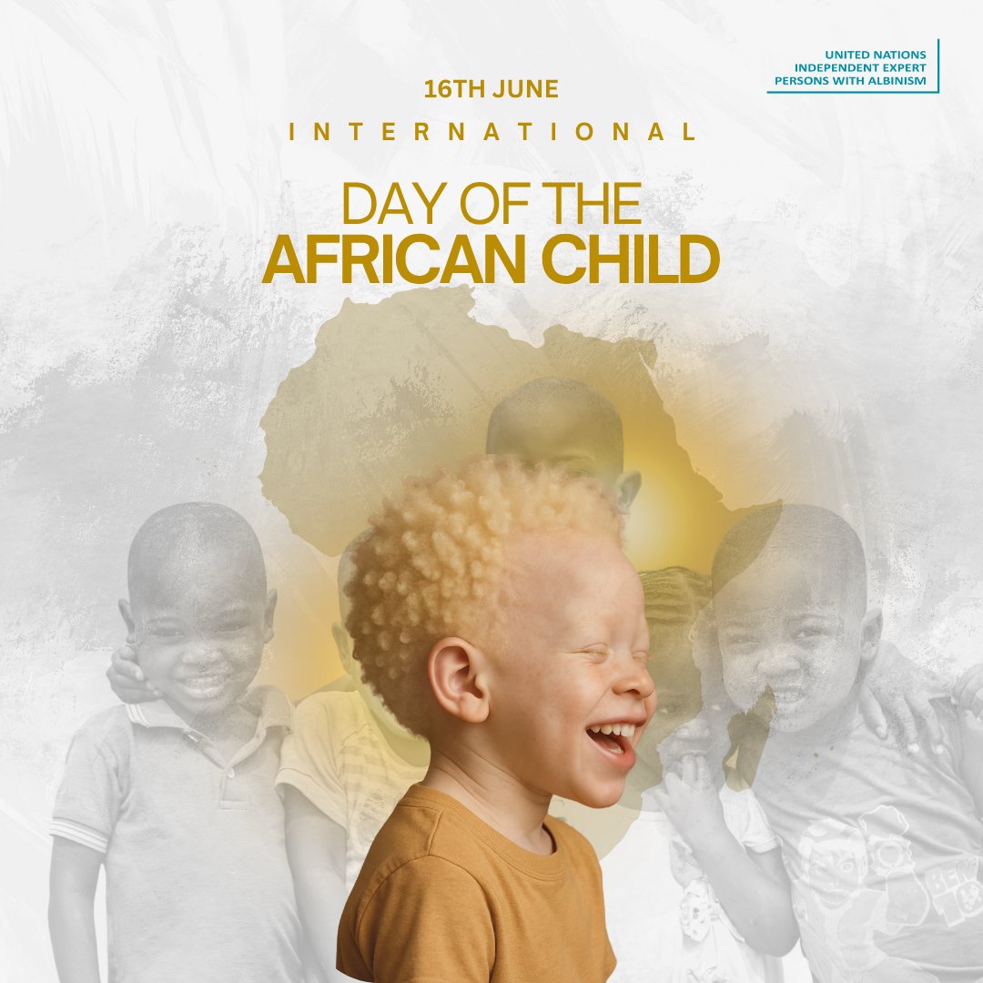 📷 Today on International Day of the African Child, we call for action to prevent skin cancer among children with albinism.
📷 Access to sunscreen, protective clothing, andearly screening can save lives.
Protect their skin. Preserve their lives!
#DayOfTheAfricanChild