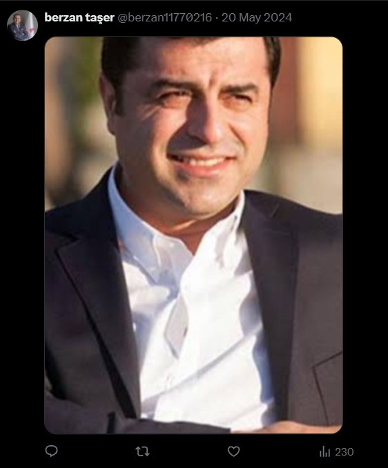 Denizli'de Türk Polisine saldıran CHP meclis üyesinin Selahattin Demirtaş paylaşımı..