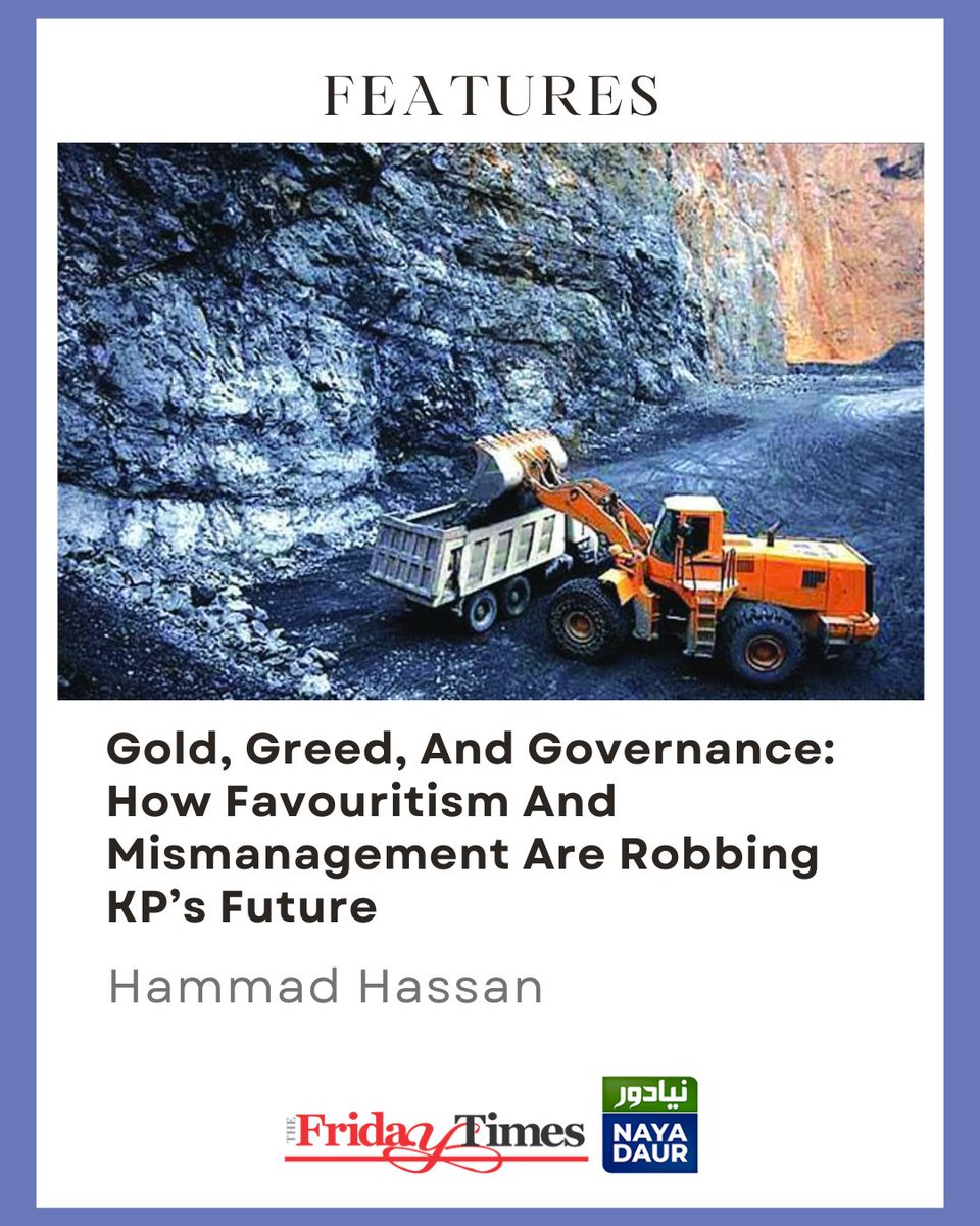 Despite a court stay, illegal mining continues in KP as elites profit and locals bear the cost—highlighting Pakistan’s deepening crisis of governance.
By Hammad Hassan

Read more: thefridaytimes.com/16-Jun-2025/go…

#KhyberPakhtunkhwa #goldmining #KP #IndusRiver #Corruption