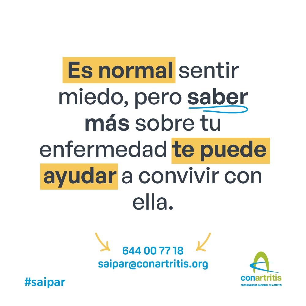 ConArtritis's tweet photo. Obviar lo que te ocurre no te va a ayudar a coger las riendas de tu vida, será la enfermedad la que te lleve por su camino. Como se dice… la información es poder, y la necesitas para hacer frente la nueva etapa de la vida que vas a recorrer.

#saipar https://t.co/PN22SFEcQA