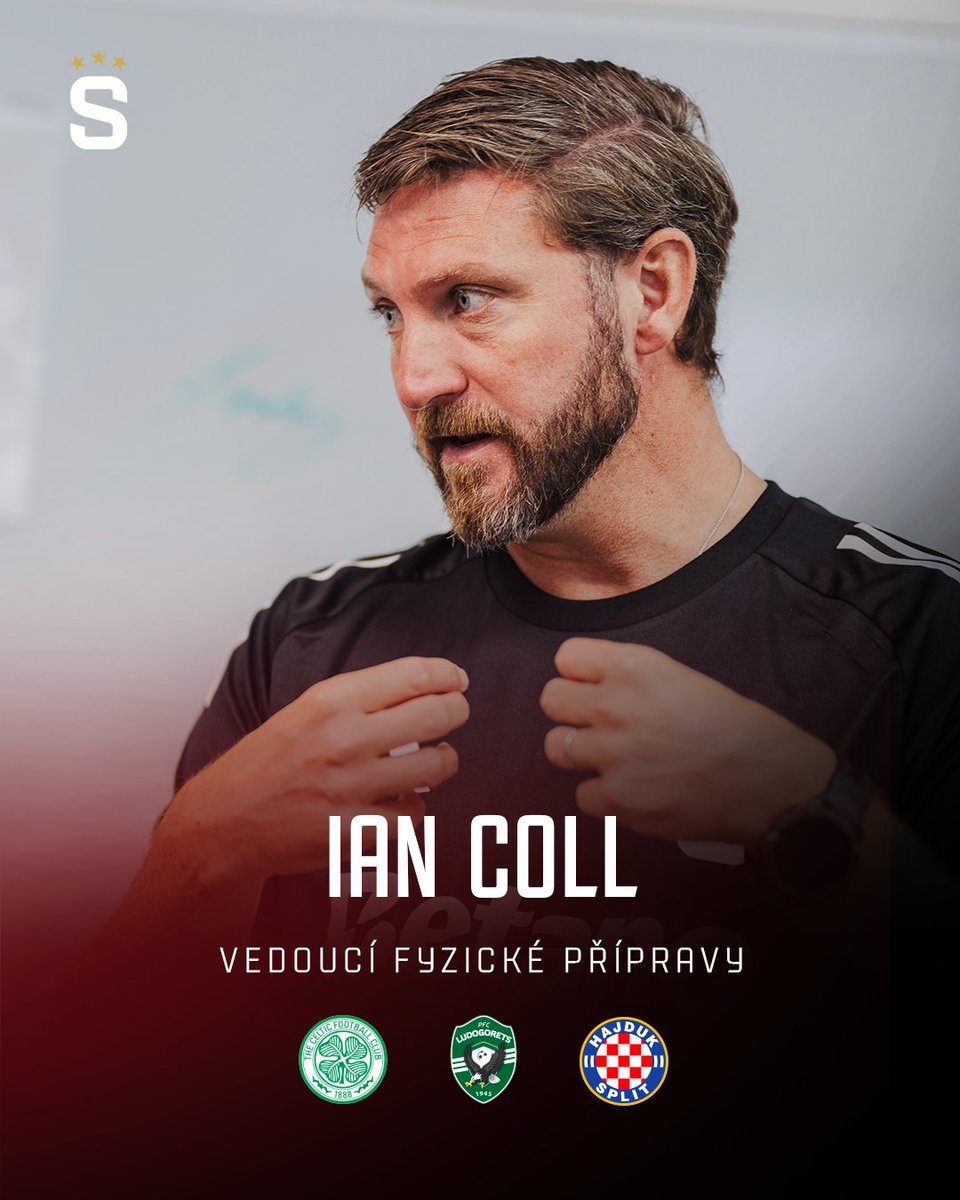 Nástupcem Christiana Clarupa v roli vedoucího fyzické přípravy se stal 𝐈𝐚𝐧 𝐂𝐨𝐥𝐥, kterého klub představil v minulém týdnu 💪

Čtyřiačtyřicetiletý Skot dříve pracoval v Hajduku Split, Ludogorci Razgrad či Celticu Glasgow, se kterým slavil tři mistrovské tituly a nasbíral