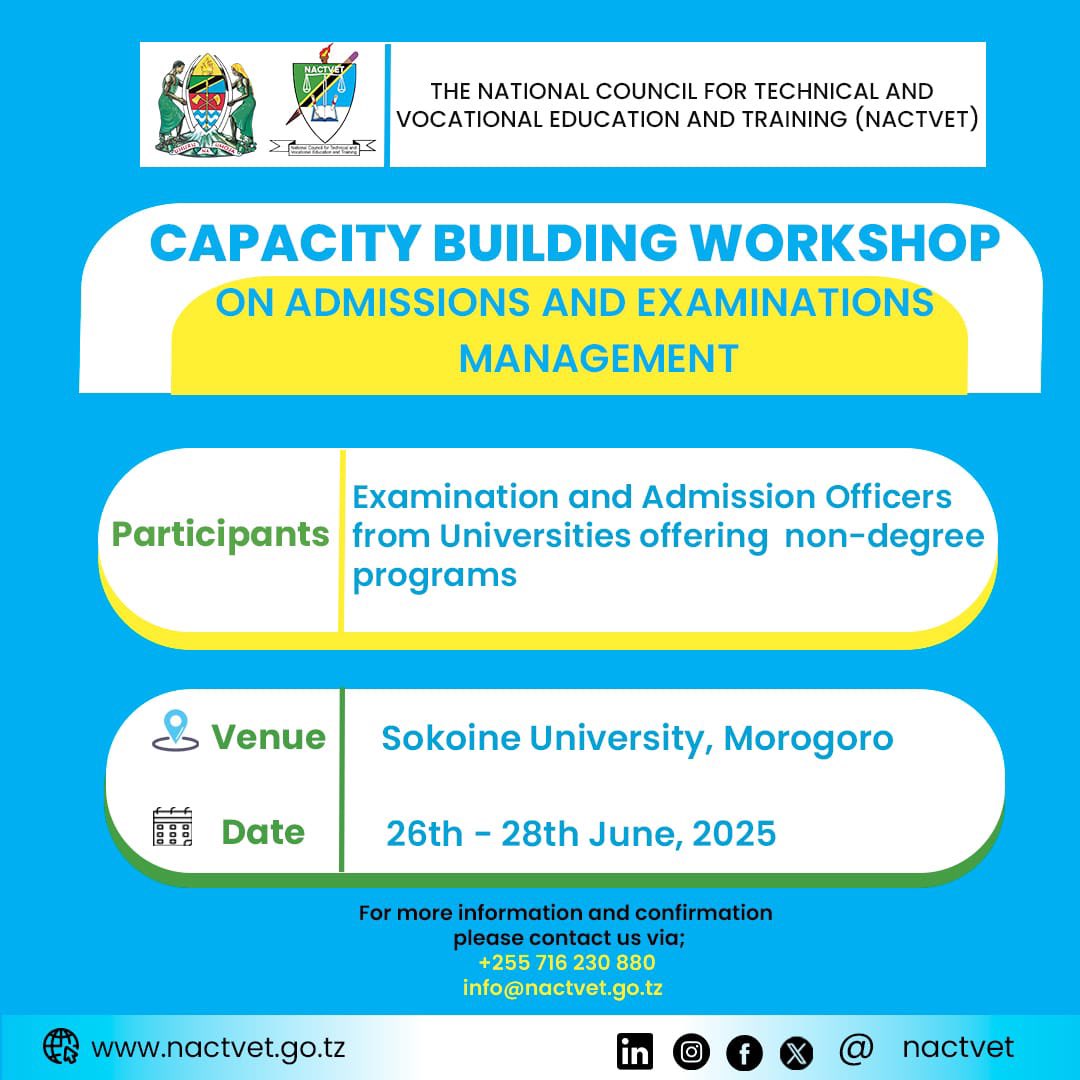 nactvetZ's tweet photo. Enhance your skills in Admission and Examination Management https://t.co/mti2NLsgcT