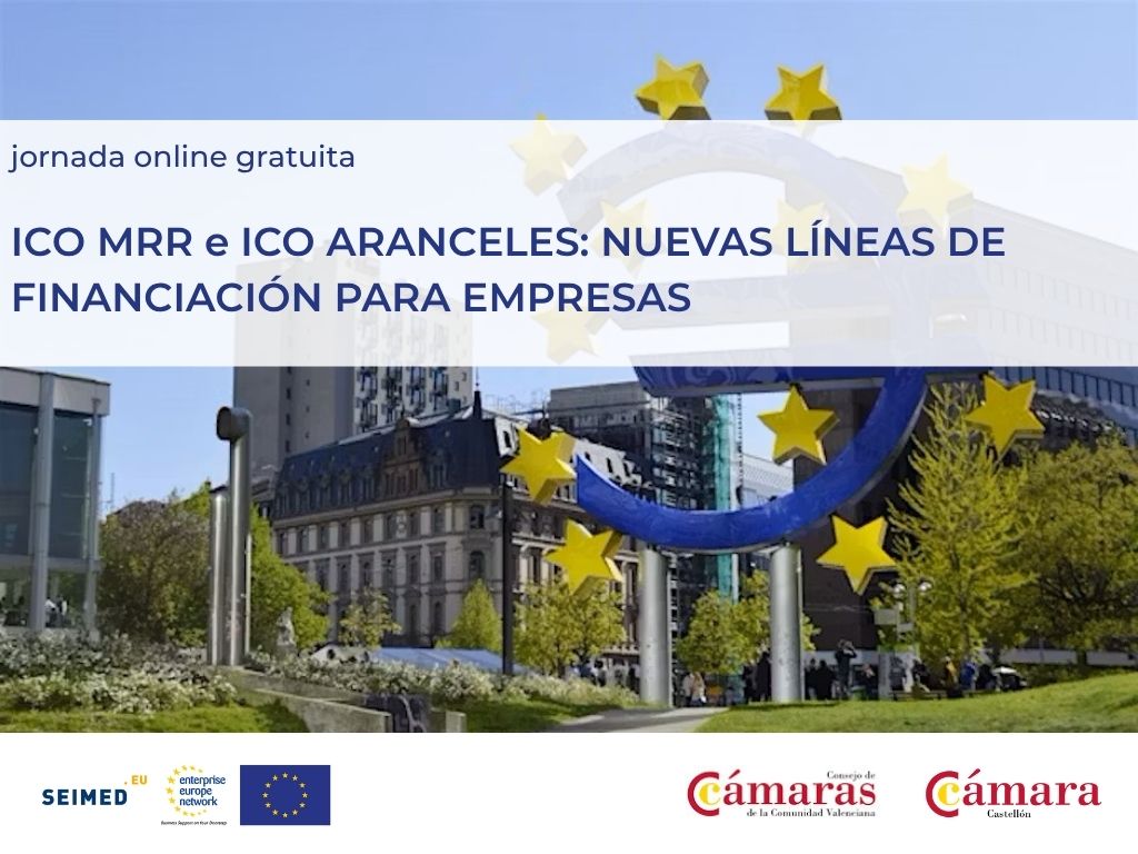 J𝗼𝗿𝗻𝗮𝗱𝗮 𝗼𝗻𝗹𝗶𝗻𝗲 𝗴𝗿𝗮𝘁𝘂𝗶𝘁𝗮 🆓
ICO MRR y Aranceles: Nuevas líneas de financiación UE para empresas

📅 Jueves 26 de junio – 12:00 h

🔗 eventbrite.com/e/entradas-ico…

<a href="/seimedcv/">EEN_SEIMED</a> <a href="/CamarasCV/">CamarasCV</a>
