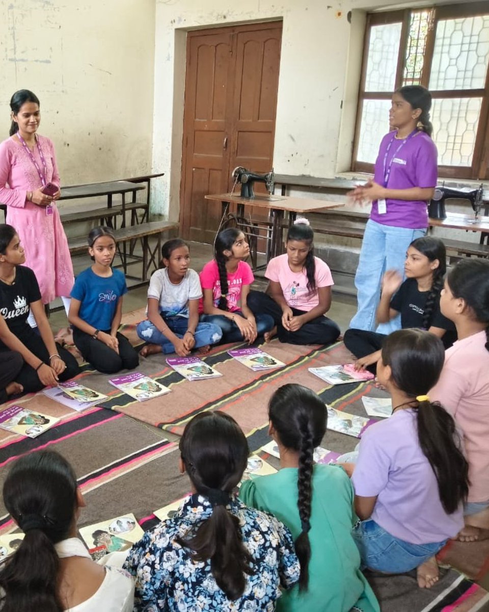 SupportMilaan's tweet photo. On a recent visit to Varanasi, our team met Girl Icons and Saathi leaders holding peer meetings and leading from the front.

Their quiet strength, steady presence, and growing voice remind us — leadership doesn’t shout, it shows up.

#GirlIconProgram #GirlsLead #MilaanFoundation https://t.co/jlFoJeb4aK
