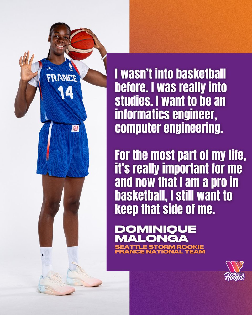 Dominique Malonga is not only a woman in sports, she’s a woman in STEM too 👩‍💻🌱

🎥: @weneedtotalk