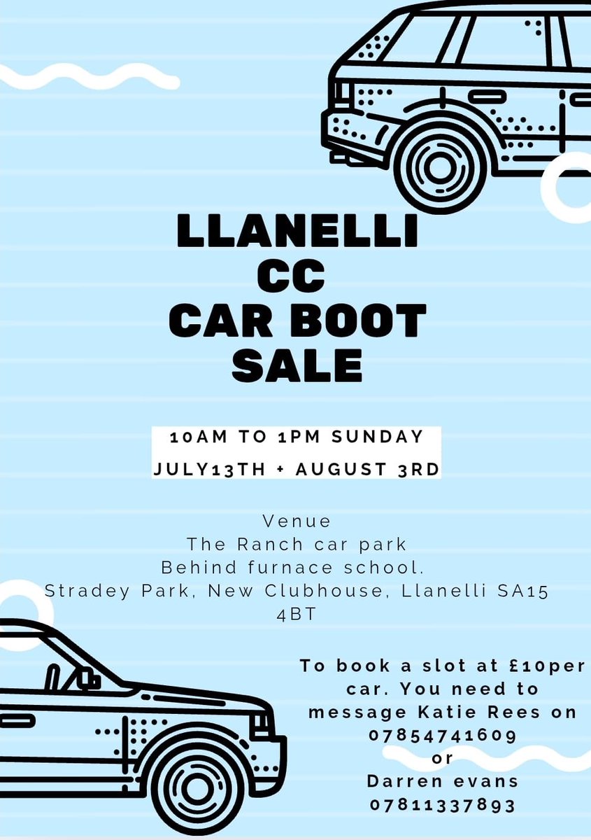Car Boot Sale at the Ranch 
Please see below.