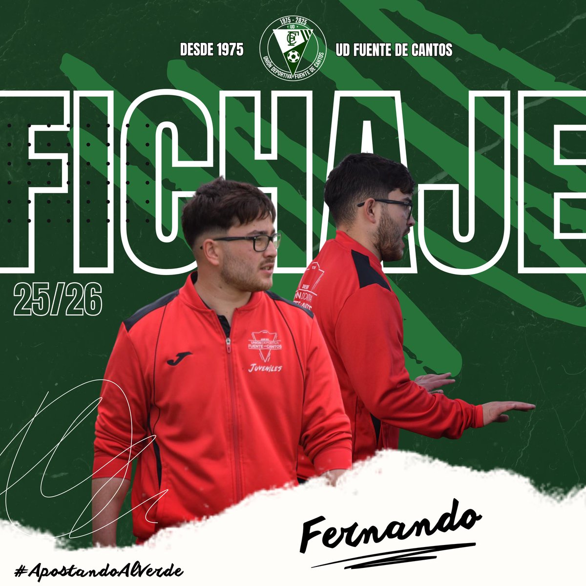 #FICHAJE

✍️ Fernando se une al cuerpo técnico del primer equipo como segundo entrenador.

👏🏼 Tras lograr el ascenso a Liga Nacional Juvenil y firmar una temporada brillante, da el salto con todas las garantías.

Seguimos construyendo… seguimos #ApostandoAlVerde 💚