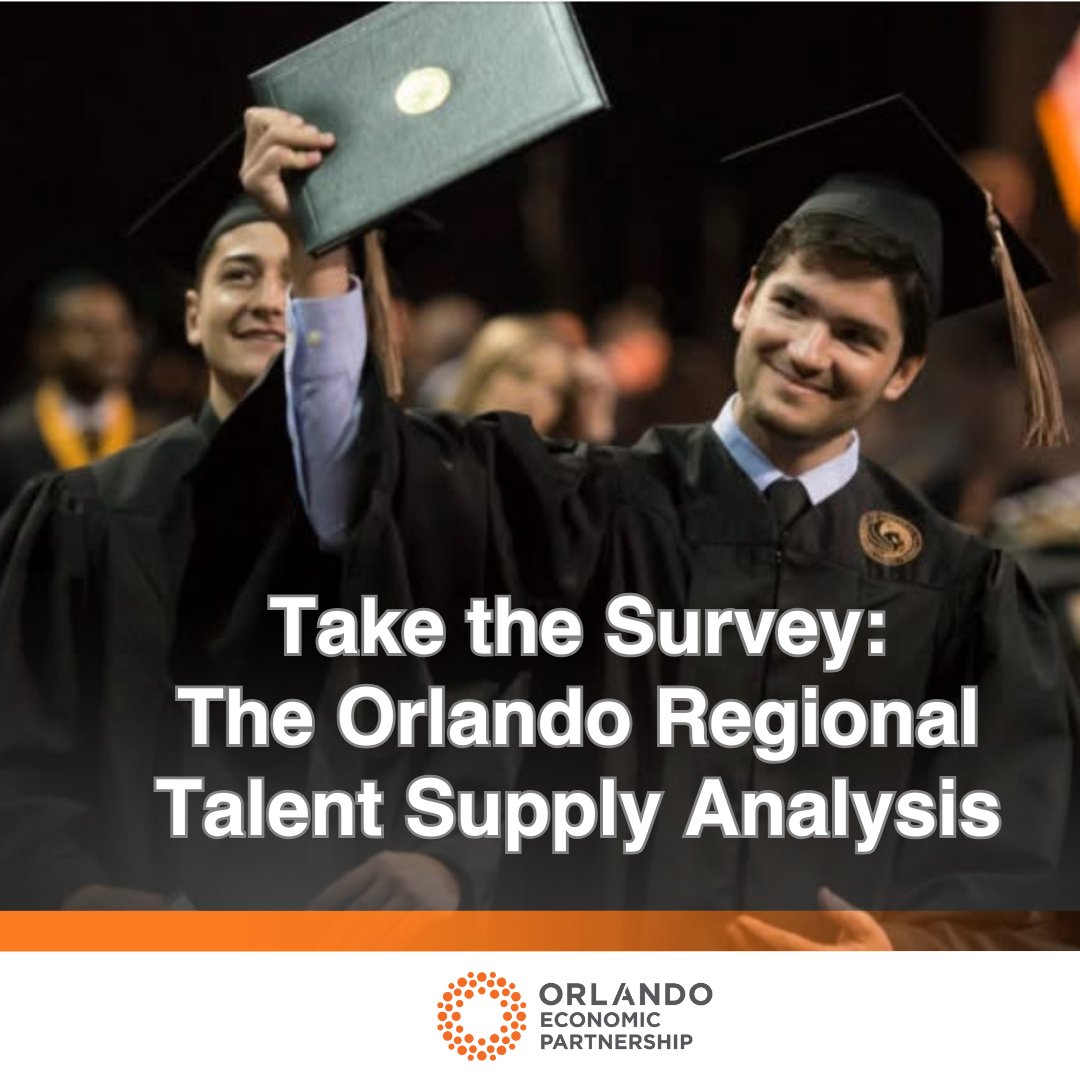 📊 Planning for growth? So are we. The Orlando Regional Talent Supply Analysis is helping us understand what skills and jobs our region needs to stay competitive — and your business insights are critical to that strategy. 🗓️ Open until June 30
🔗 bit.ly/4jStzQL