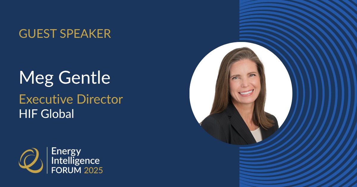 We’re pleased to welcome Meg Gentle, Executive Director at HIF Global, to the stage at Energy Intelligence Forum 2025.

Join industry peers, thought leaders, and changemakers.

Secure your delegate pass today: 🔗 bit.ly/3YlsmJa

#EIForum2025 #Energy #Protectionism