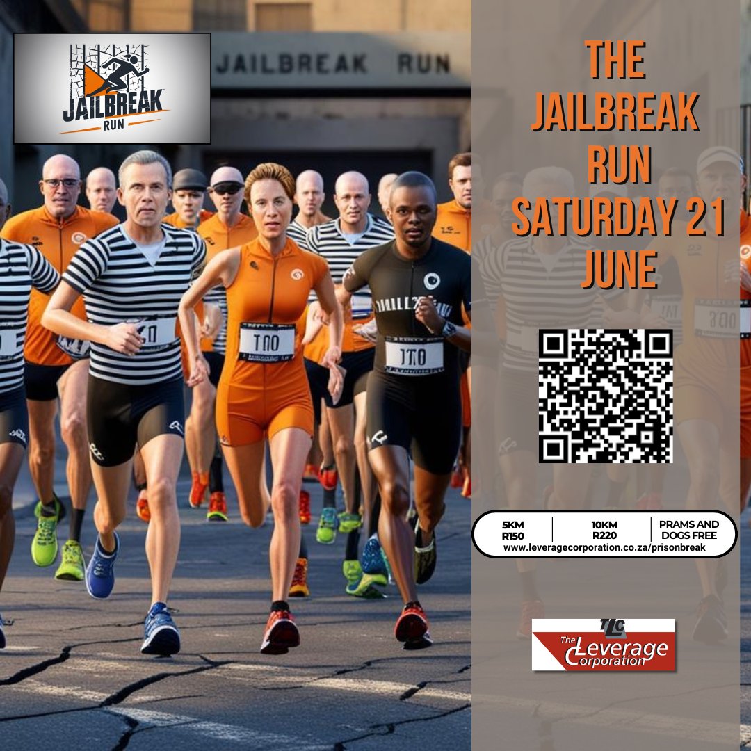Only 2 weeks to go! Join us for the Jailbreak Run on Sat, 21 June at 08:00 at Prison Break Market. Escape the ordinary! Info &amp; entries: [entryninja.com/.../81994-jail…](entryninja.com/.../81994-jail…)