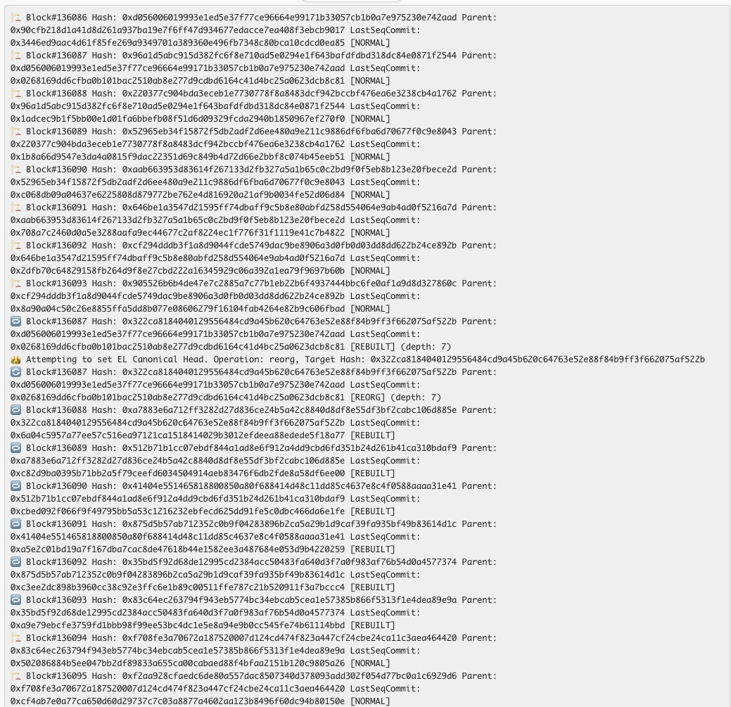 Igra_Labs's tweet image. Igra Network now supports deep reorgs on Kaspa L1. Critical for maintaining consistency.
