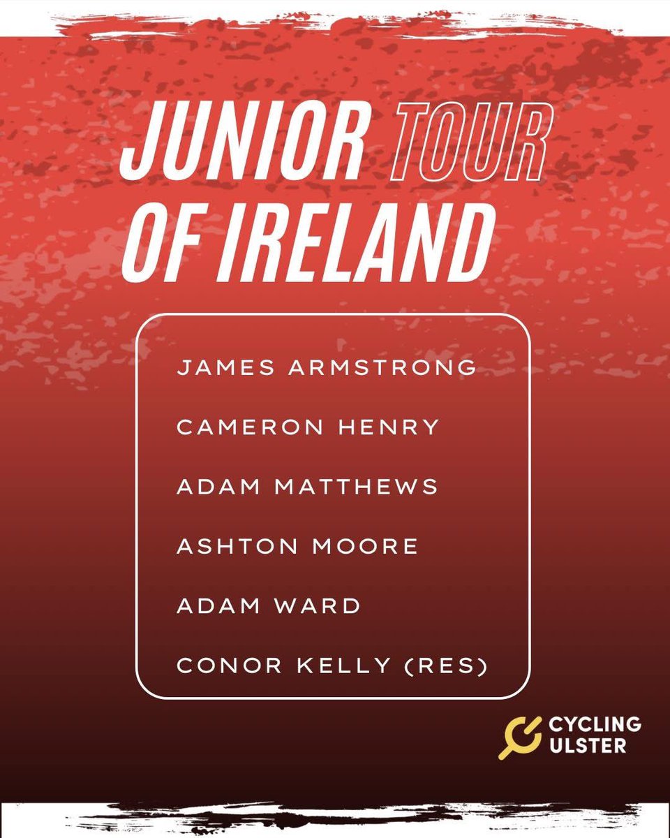 The Cycling Ulster Team has been announced for this year’s Junior Tour of Ireland.