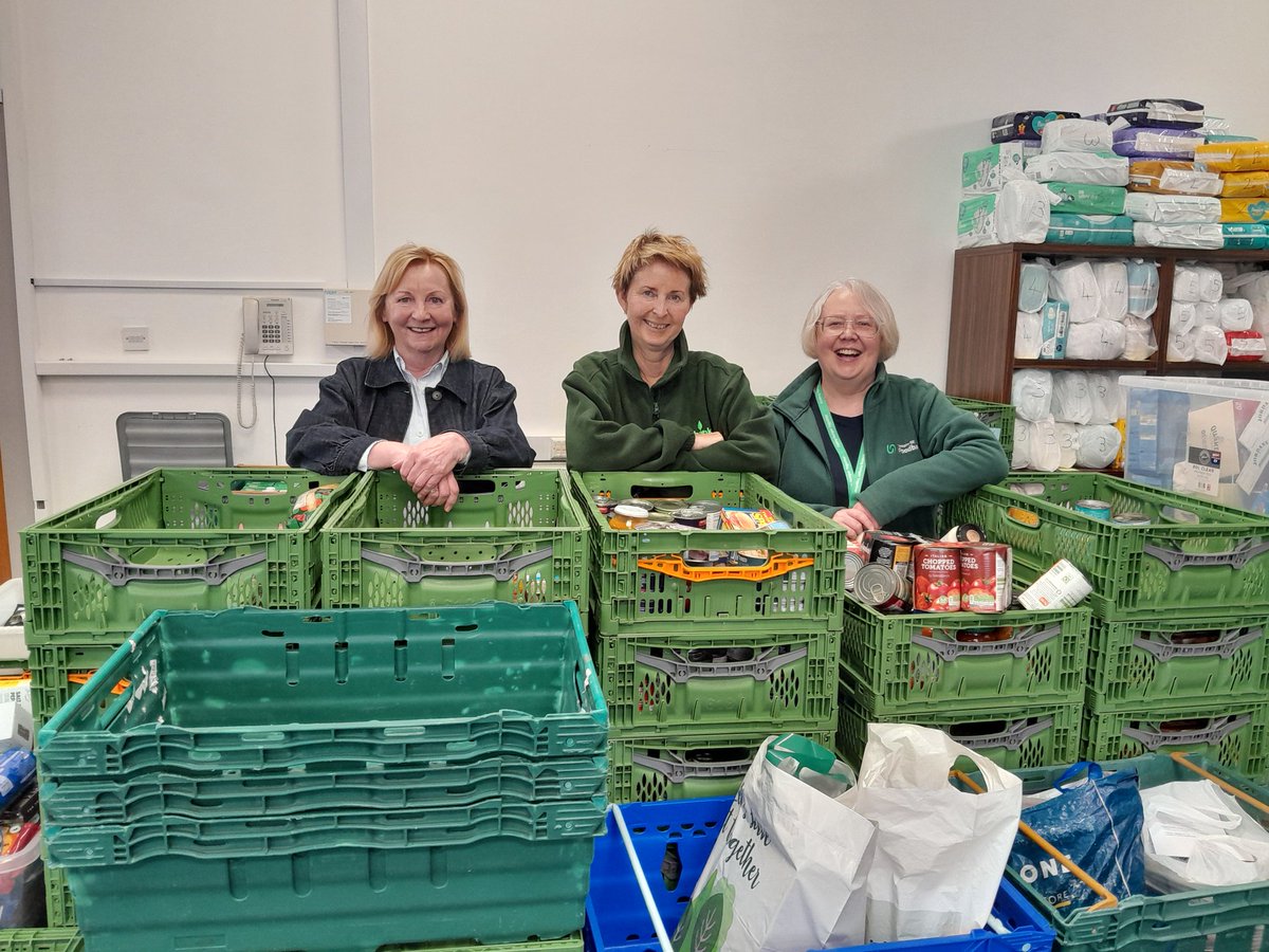 Mary, Sonya and Ruth are off to London tomorrow to join <a href="/TrussellUK/">Trussell</a> 's Lobby Day and ask Glasgow MPs to support the campaign to #GuaranteeOurEssentials 
Today, it's business as usual at the #foodbank