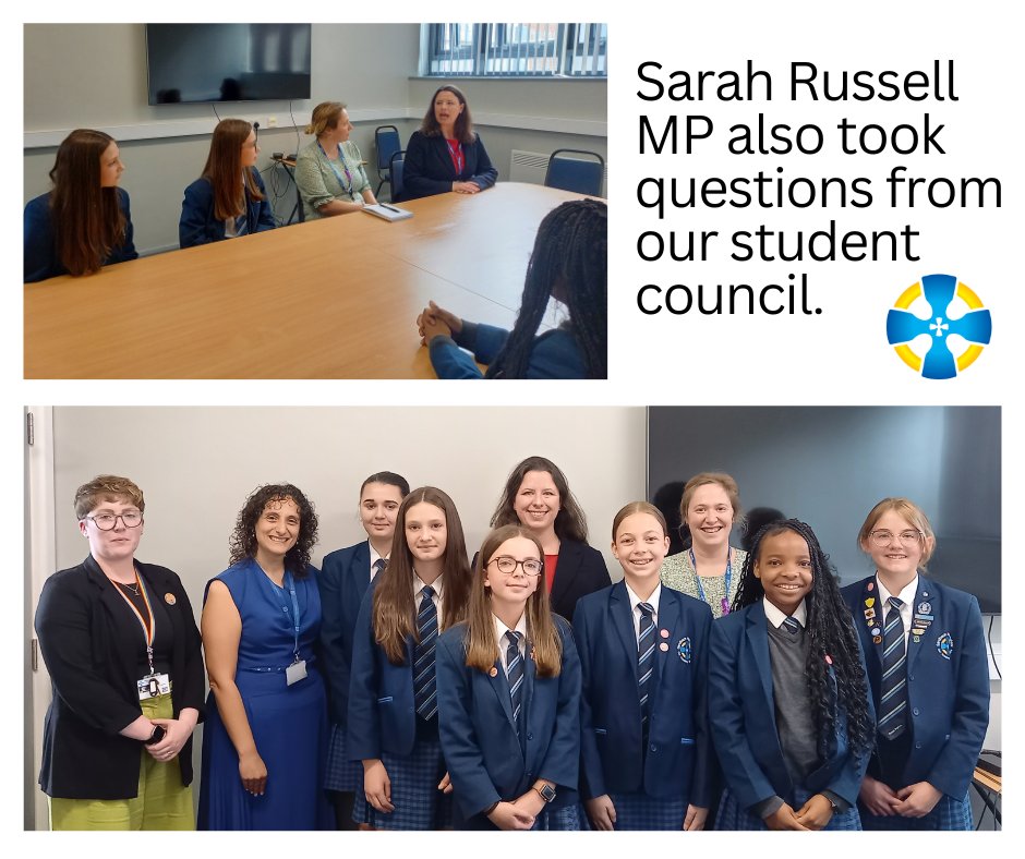 Thank you to <a href="/S_A_Russell/">Sarah Russell MP</a>  for visiting us this morning and taking questions from our A level students and student council.