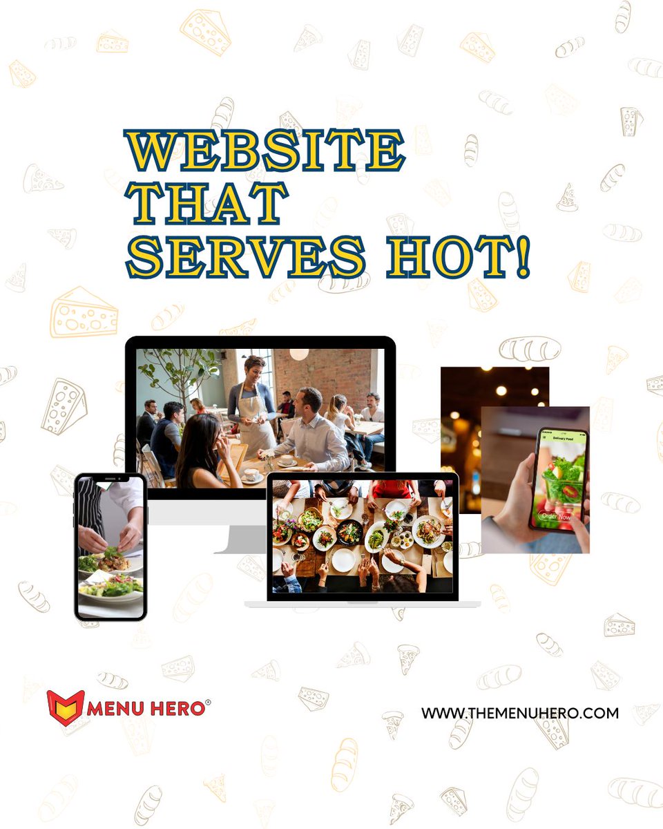 The_MenuHero's tweet photo. 📱 Your food’s 🔥 — your website should be too.

 Let’s turn online visitors into regulars.
 
👉 Custom, scroll-stopping websites made just for restaurants.

https://t.co/U6yjhykuFV

 #MenuHero #RestaurantWebsite #FoodBusinessGrowth https://t.co/V88l6kVVqK