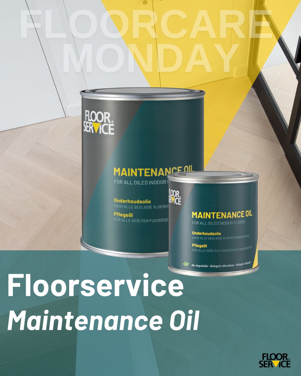 Overmat's tweet image. 🧼FloorCare Monday – Onderhoudsolie Naturel 
Een doffe geoliede vloer? Floorservice Onderhoudsolie Naturel frist op, voedt én beschermt.
💧 Eenvoudig aan te brengen
🌿 Natuurlijke uitstraling blijft behouden
Meer info: overmat.nl
#FloorCareMonday #OvermatIndustries
