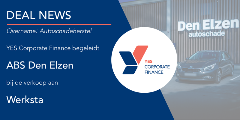 YESCorpFin's tweet photo. Deal News ABS Den Elzen bundelt krachten met Werksta (Procuritas). YES CF adviseerde bij deze internationale partnership in autoschadeherstel. #MnA #autoschade #privateequity #overname https://t.co/Ay6VUWmkZ1 https://t.co/sGUPTKkzNx