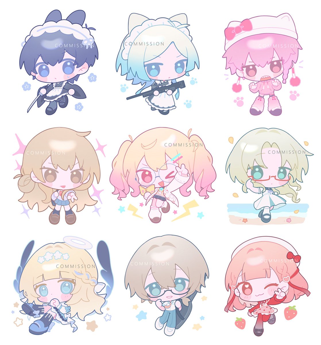 มาช้าไปมั้ยㅜㅜ สวัสดีค่า ไอซ์ค่ะ!

วาดจิบิเป็นหลักค่ะ! ช่วงนี้ไม่ค่อยลงงานบ่อย แต่ถ้าชอบจิบิลายเส้นนู่มๆก็ขอฝากผลงานด้วยคับ กำลังจะเปิดcmsเร็วๆนี้และออกบูธงานเกมเฟสเดือนหน้าค่ะ 🩷