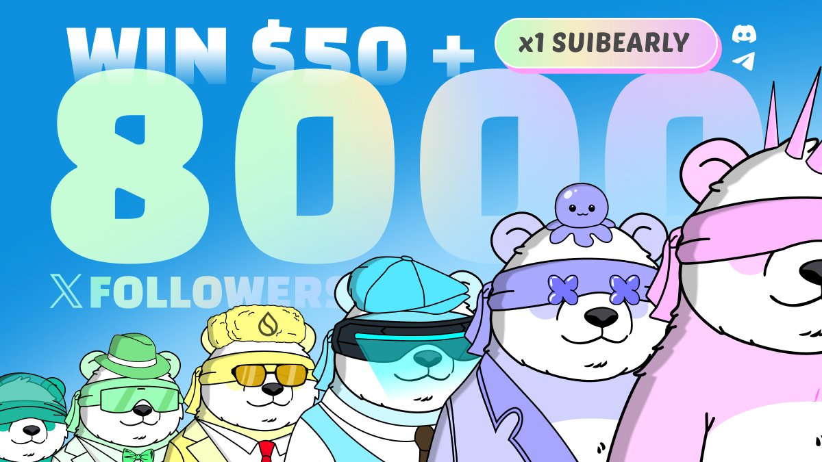 Suibo = Fastest growing NFT on $SUI 🐂

To celebrate WIN $50 + x1 Suibearly 🏆

Still Pre Launch, don't miss being Early 🚀

Just rt &amp; drop wallet NOW 👇