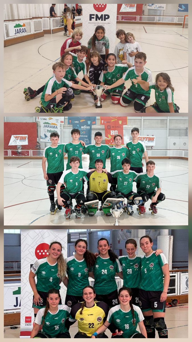 ClubPAlcobendas's tweet photo. Gran fin de semana para @ClubPAlcobendas !!
Prebenjamín A, Infantil A y 1 Autonómica Femenina han ganado sus copas!!! 👏👏 Enhorabuena!!
#ForzAlco #AlcobendasEsDeporte #TodosConjugamos #GananLosValores #ciudadeuropeadeldeporte2025 @Fundalcobendas @FMPatinaje @FedPatinaje https://t.co/wIxxaWbrOQ