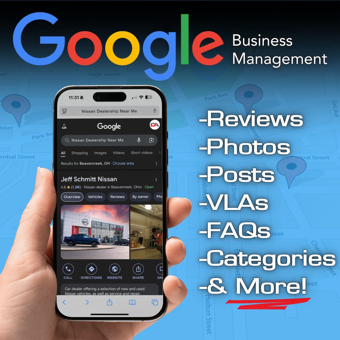From photos and reviews to business hours and FAQs, our team takes care of it all. Click below to see why our Google Business Management solution is a smart move for any dealership. 👇

Learn more: bit.ly/3T38YgI