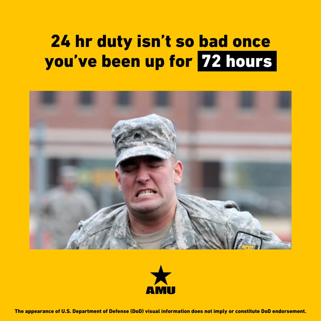 AmericanMilU's tweet image. Monday motivation: It could always be worse. 💪

#studybreak #mondaymotivation