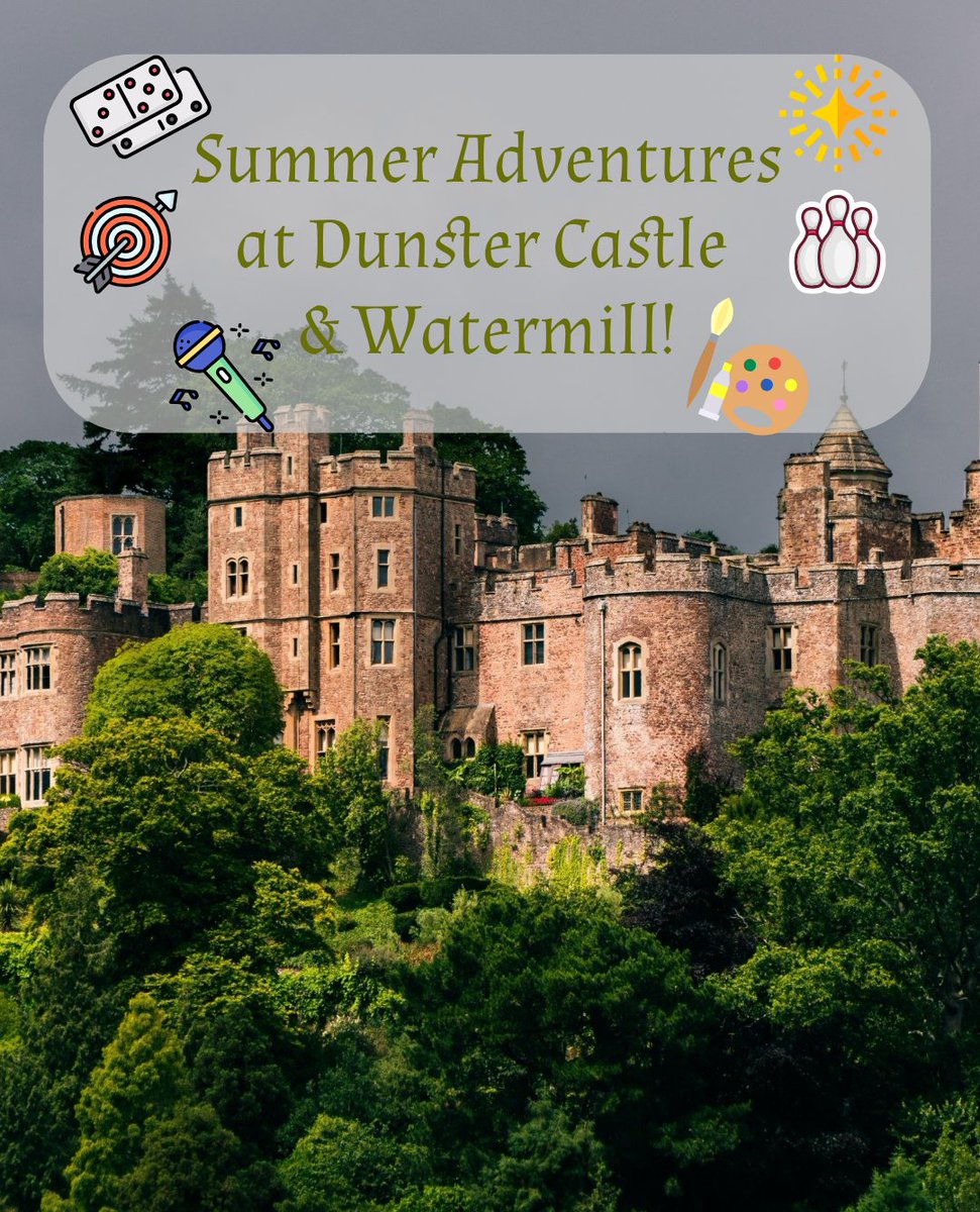 ☀️ 🏰Get ready for a fun-filled season of discovery and imagination at Dunster Castle! From 3 July to 28 August, the gardens become a vibrant playground for families, with weekly themed activities, games, and interactive fun.

More info- loom.ly/cRusKbs