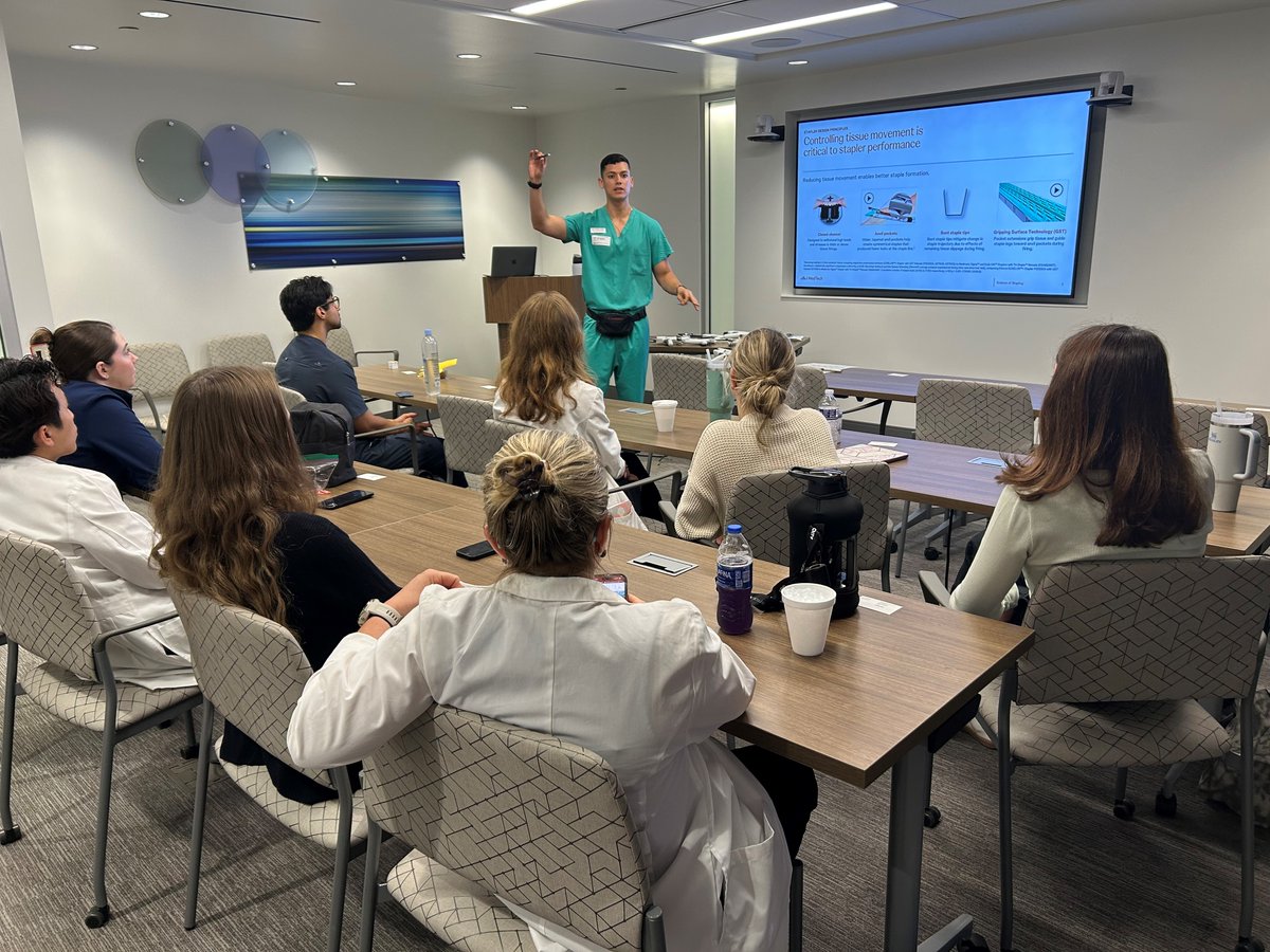 LRHGME_GS's tweet photo. Mastering the art of Stapling and Energy Education one foam stomach at a time! #Education #GME #Surgery #LRH https://t.co/V3VJ3BJHWm