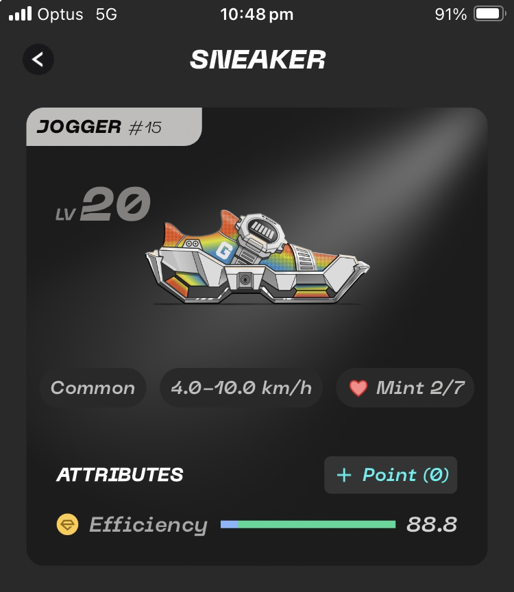 👟 Haus opportunity!

Lending out my LV20 “Lucky 888” Jogger in 24 hours.🤞

⏰ 21 days 🔋 3 energy 💰 10% Guest

Easy as 1-2-3:
1️⃣ Follow <a href="/Stepnofficial/">STEPN GO</a> &amp; <a href="/col_jung/">Col</a>
2️⃣ ❤️ + 🔁
3️⃣ Comment what the yield for $GGUSD will be? 👀
