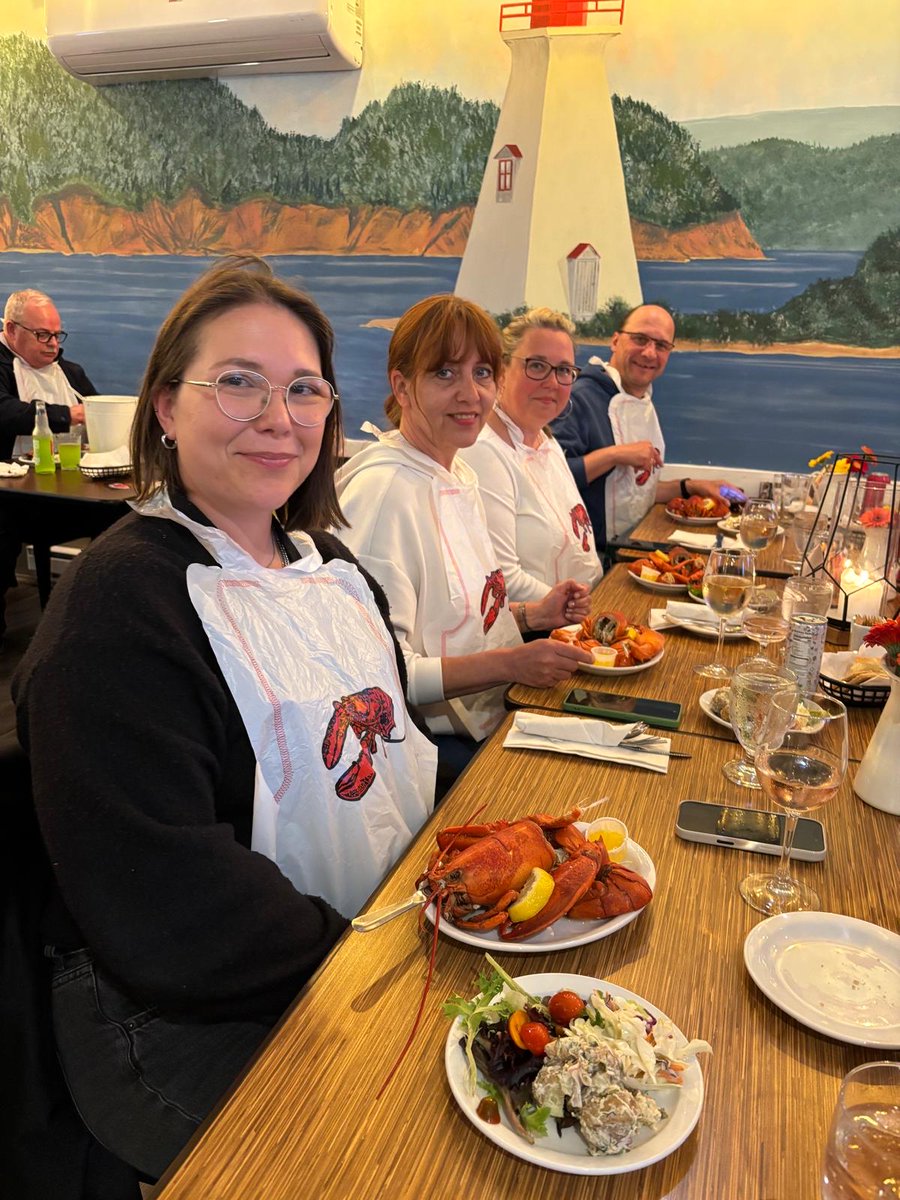 TourismNS's tweet photo. Late luggage? No problem! 🧳💪 The team from 🇩🇪 Boomerang Reisen GmbH didn’t let that slow them down on an incredible FAM tour . Halifax, Peggy's Cove, Mahone Bay, Lunenburg, Wolfville, Ingonish, Liscomb Mills &amp; Sydney—what a journey! 🌊 #NSTourism #VisitNovaScotia #FAMtour https://t.co/mspBedli6g