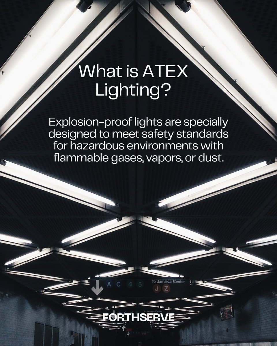 forthserve's tweet image. In short, ATEX lighting keeps workers safe while lighting up the toughest jobs. To provide reliable, safe illumination without risking ignition of explosive atmospheres.

#ATEXLighting #ExplosionProofLighting #SafetyStandards #WorkplaceSafety