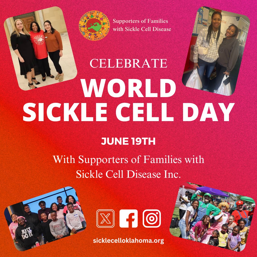 SOFWSCD's tweet photo. June 19, 2025 is World Sickle Cell Day. Sickle Cell is the #1 genetic disorder in the world. https://t.co/3PGw6uKIAg